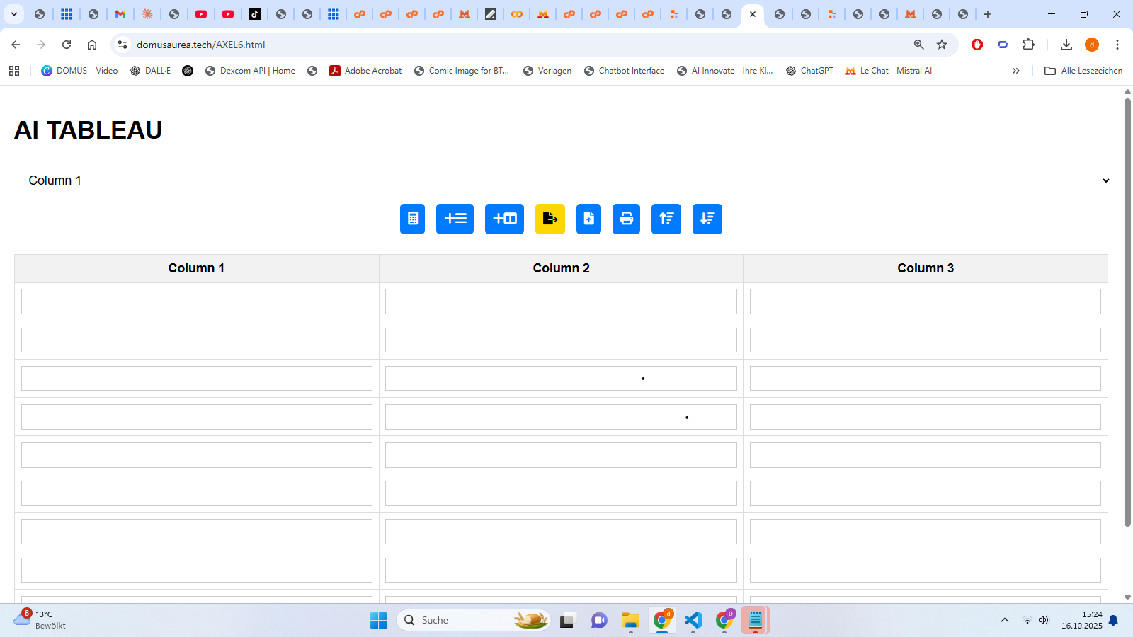 AI TABLEAU - Minimalist Clean Design